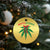 Funny Weed Xmas Christmas Ornament Mistlestoned Mistletoe Led Lights TS11 Print Your Wear