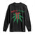 Funny Weed Christmas Long Sleeve Shirt Mistlestoned Mistletoe Led Lights TS11 Black Print Your Wear