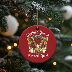 Wishing You A Blessed Yule Christmas Ornament Yule Goat Pagan TS11 Print Your Wear