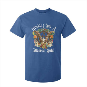 Wishing You A Blessed Yule T Shirt For Kid Yule Goat Pagan TS11 Royal Blue Print Your Wear