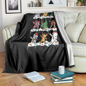 Dabbing Santa Elf Friends Christmas Light Throw Blanket TS11 Print Your Wear