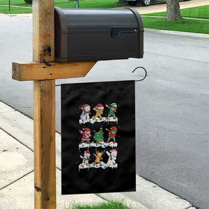 Dabbing Santa Elf Friends Christmas Light Garden Flag TS11 Print Your Wear