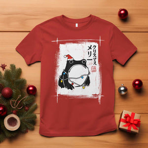 Funny Christmas Japanese T Shirt Santa Frog Ukiyoe Art TS11 Red Print Your Wear