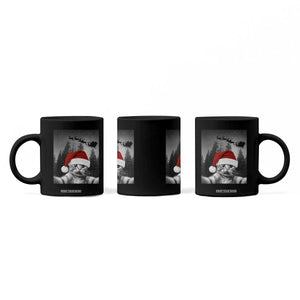 Funny Cat Selfie With Santas Sleigh Christmas Coffee Mug TS11 Print Your Wear