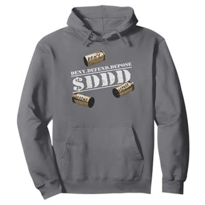 Deny Defend Depose Hoodie $DDD Vintage Bronze Bullet Shells TS11 Charcoal Print Your Wear