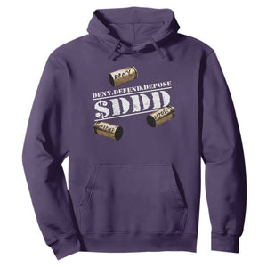 Deny Defend Depose Hoodie $DDD Vintage Bronze Bullet Shells TS11 Purple Print Your Wear