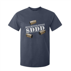 Deny Defend Depose T Shirt For Kid $DDD Vintage Bronze Bullet Shells TS11 Navy Print Your Wear