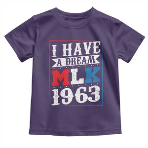 I Have A Dream Martin Luther King Toddler T Shirt MLK Day 1963 TS11 Purple Print Your Wear