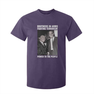 Martin Luther King And Malcolm X T Shirt For Kid Brothers In Arms Fighting Terrorism Power To The People TS11 Purple Print Your Wear