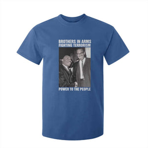 Martin Luther King And Malcolm X T Shirt For Kid Brothers In Arms Fighting Terrorism Power To The People TS11 Royal Blue Print Your Wear