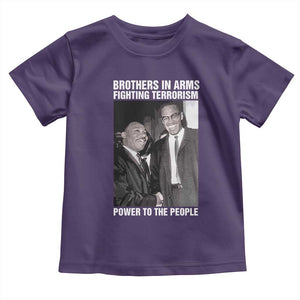 Martin Luther King And Malcolm X Toddler T Shirt Brothers In Arms Fighting Terrorism Power To The People TS11 Purple Print Your Wear