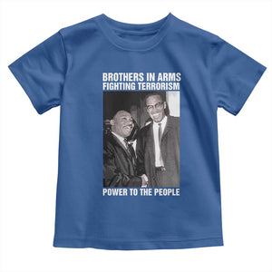 Martin Luther King And Malcolm X Toddler T Shirt Brothers In Arms Fighting Terrorism Power To The People TS11 Royal Blue Print Your Wear