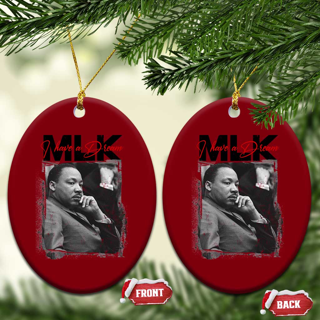 MLK I Have A Dream Ceramic Ornament Dr Martin Luther King Jr Black History Month TS11 Print Your Wear