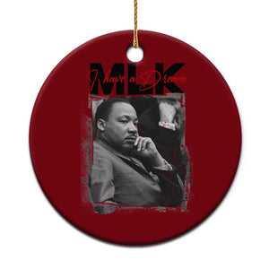 MLK I Have A Dream Ceramic Ornament Dr Martin Luther King Jr Black History Month TS11 1pc Red Print Your Wear