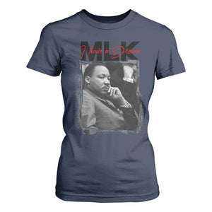 MLK I Have A Dream T Shirt For Women Dr Martin Luther King Jr Black History Month TS11 Navy Print Your Wear