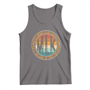 MLK Intelligence Plus Character That's The Goal Of True Education Tank Top Martin Luther King TS11 Deep Heather Print Your Wear