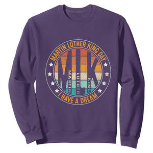 Martin Luther King I Have A Dream Sweatshirt Retro MLK Day TS11 Purple Print Your Wear