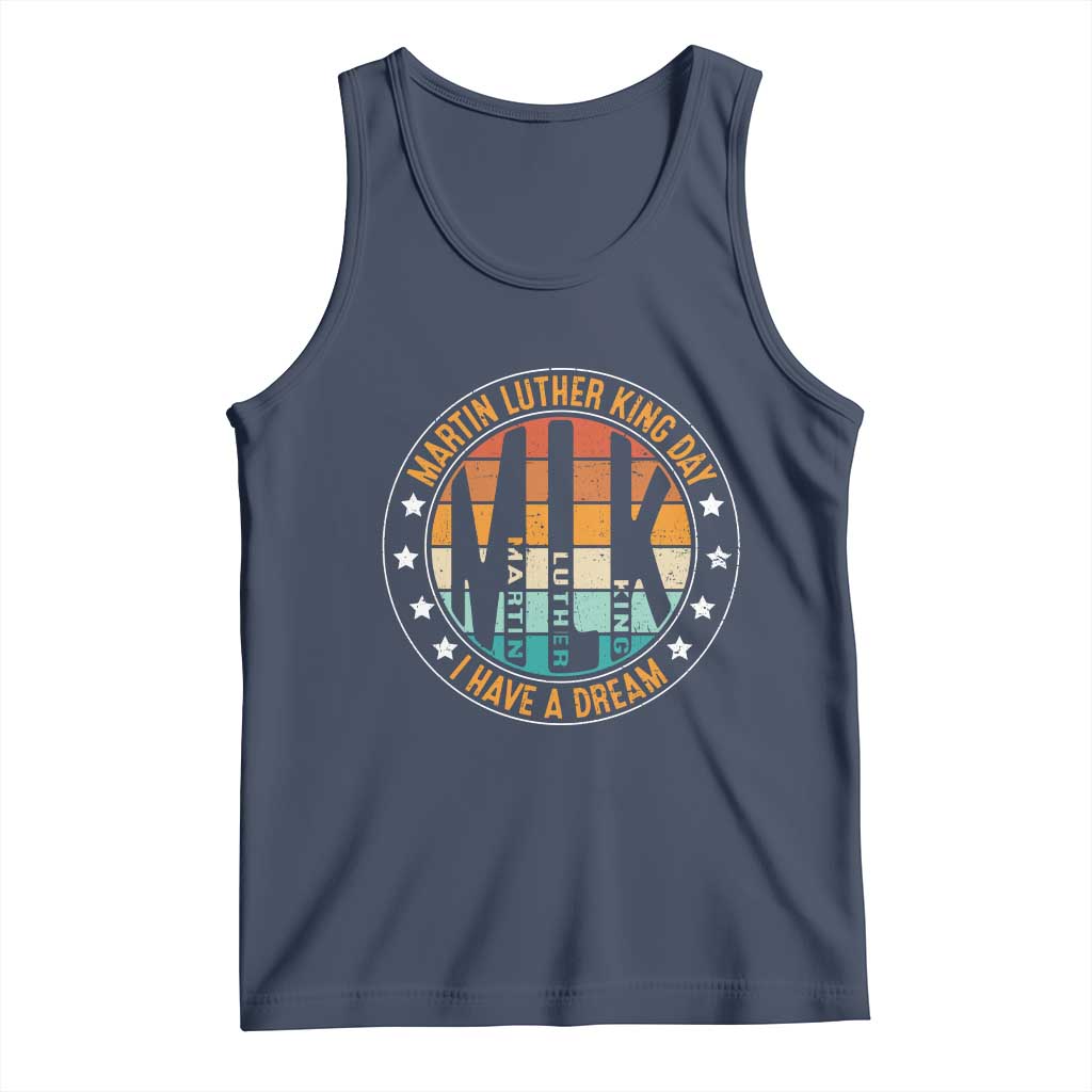Martin Luther King I Have A Dream Tank Top Retro MLK Day TS11 Navy Print Your Wear
