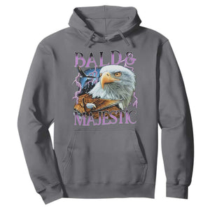 Funny Eagle Bald And Majestic Hoodie Vintage Eagle Thunder Storm TS11 Charcoal Print Your Wear