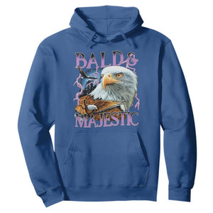 Funny Eagle Bald And Majestic Hoodie Vintage Eagle Thunder Storm TS11 Royal Blue Print Your Wear