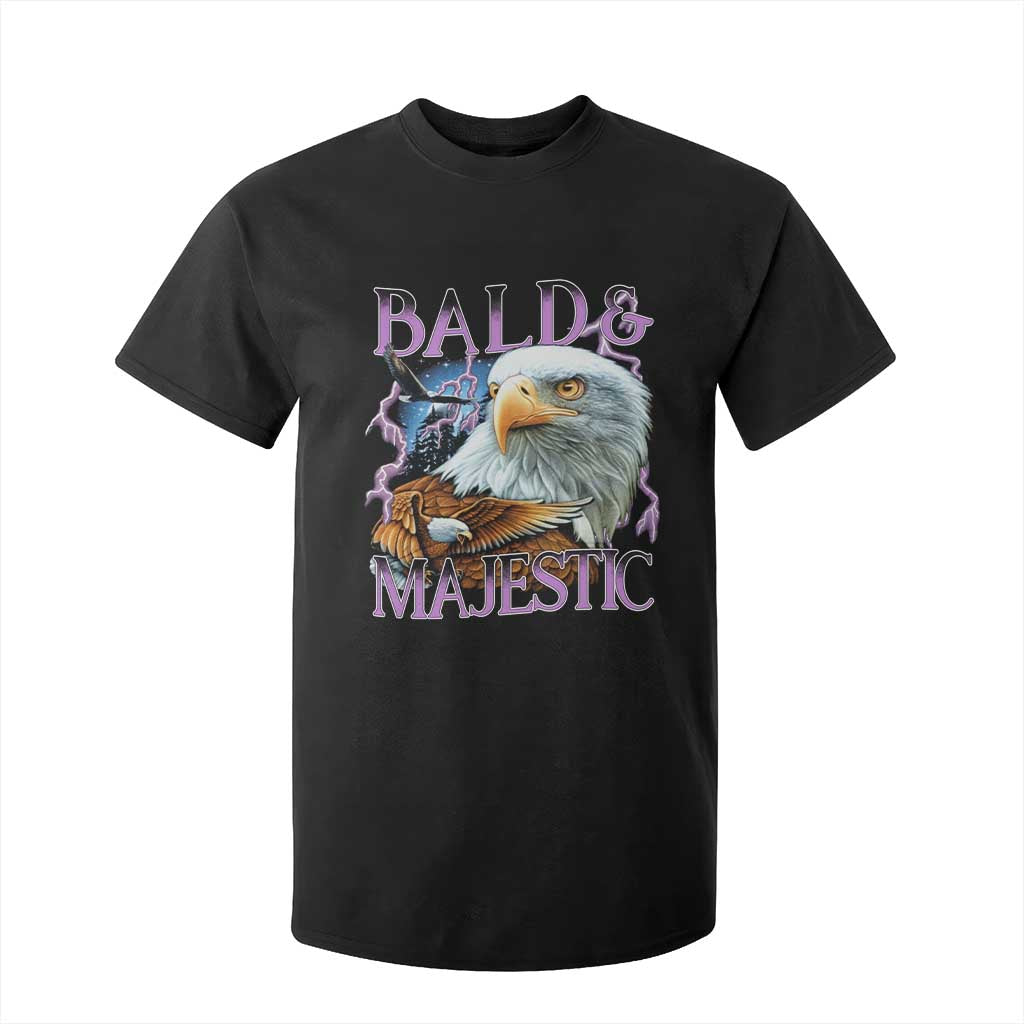 Funny Eagle Bald And Majestic T Shirt For Kid Vintage Eagle Thunder Storm TS11 Black Print Your Wear