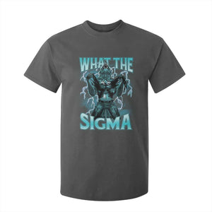 Funny What The Sigma T Shirt For Kid Alpha Wolf Oddly Specific Thunder Meme TS11 Dark Heather Print Your Wear