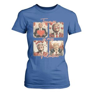 Funny Trump Is My Valentine T Shirt For Women Cupid Angel Trump Red Heart TS11 Royal Blue Print Your Wear