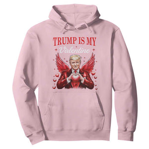 Funny Trump Is My Valentine Hoodie Cupid Trump Red Heart TS11 Light Pink Print Your Wear