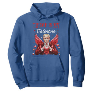 Funny Trump Is My Valentine Hoodie Cupid Trump Red Heart TS11 Royal Blue Print Your Wear