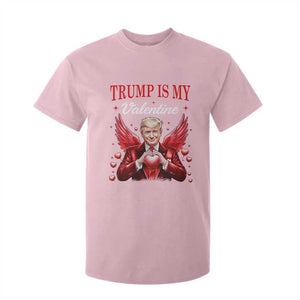 Funny Trump Is My Valentine T Shirt For Kid Cupid Trump Red Heart TS11 Light Pink Print Your Wear