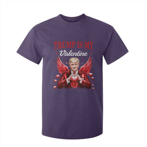 Funny Trump Is My Valentine T Shirt For Kid Cupid Trump Red Heart TS11 Purple Print Your Wear