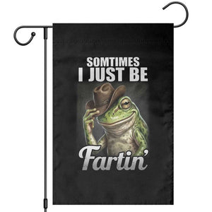 Funny Sometimes I Just Be Fartin Cowboy Frog Garden Flag TS11 Black Print Your Wear