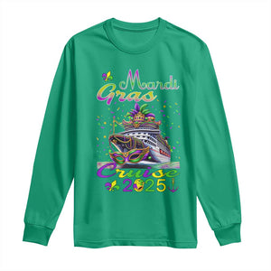 Funny Mardi Gras Cruise 2025 Long Sleeve Shirt Trip New Orleans Family Matching TS11 Irish Green Print Your Wear