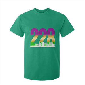 Funny Mardi Gras In Biloxi Mississippi T Shirt For Kid 228 Skyline Area Code TS11 Irish Green Print Your Wear