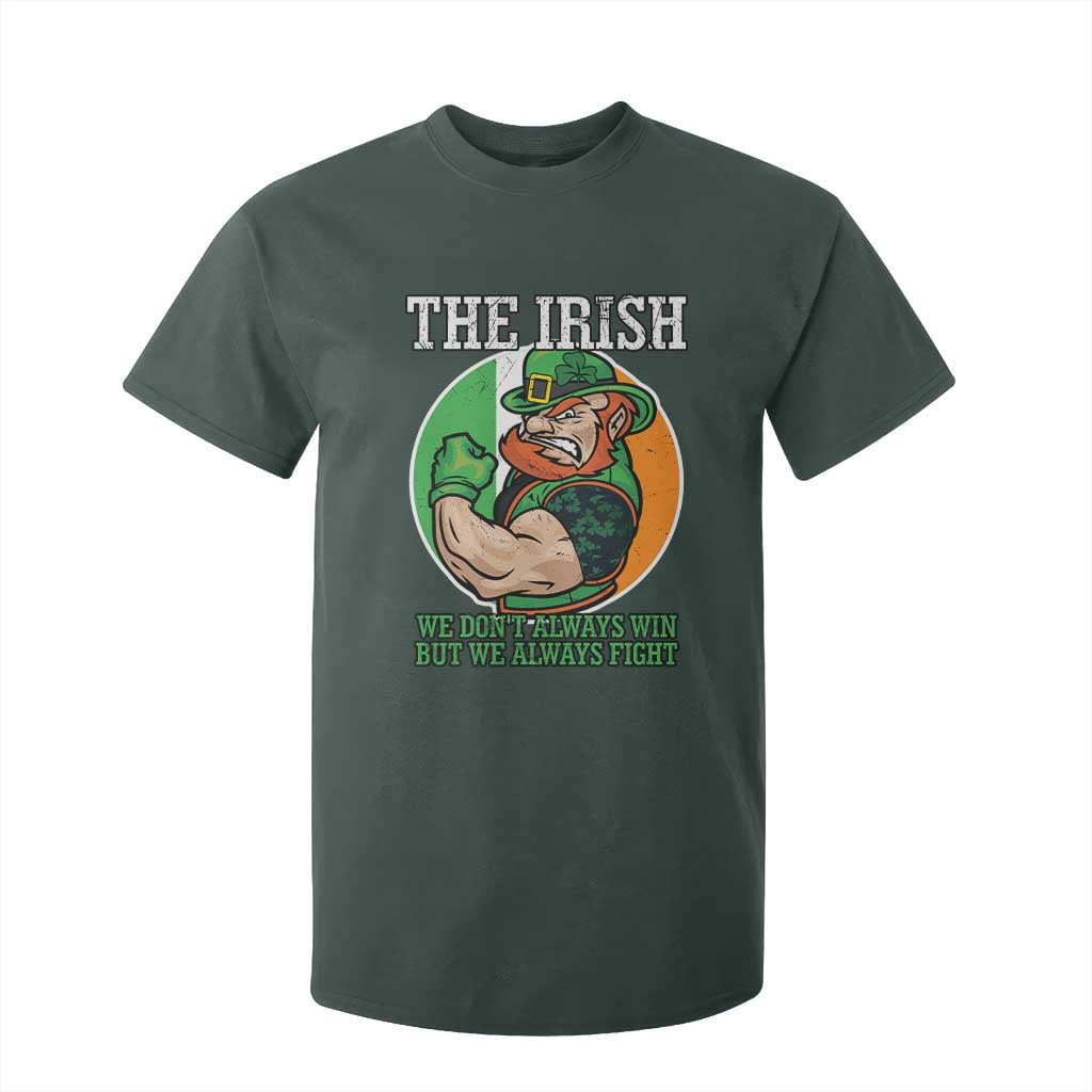 Funny The Irish We Don't Always Win But We Always Fight T Shirt For Kid TS11 Dark Forest Green Print Your Wear