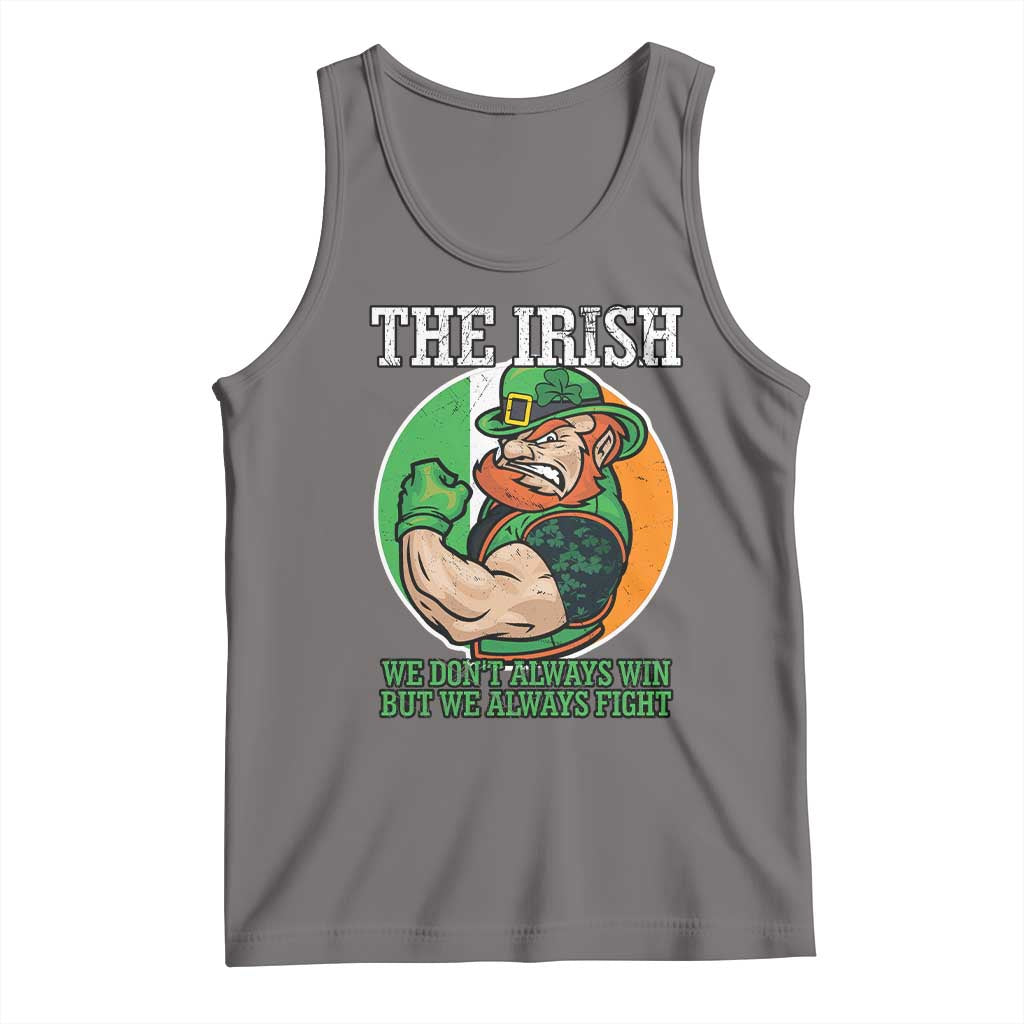 Funny The Irish We Don't Always Win But We Always Fight Tank Top TS11 Deep Heather Print Your Wear