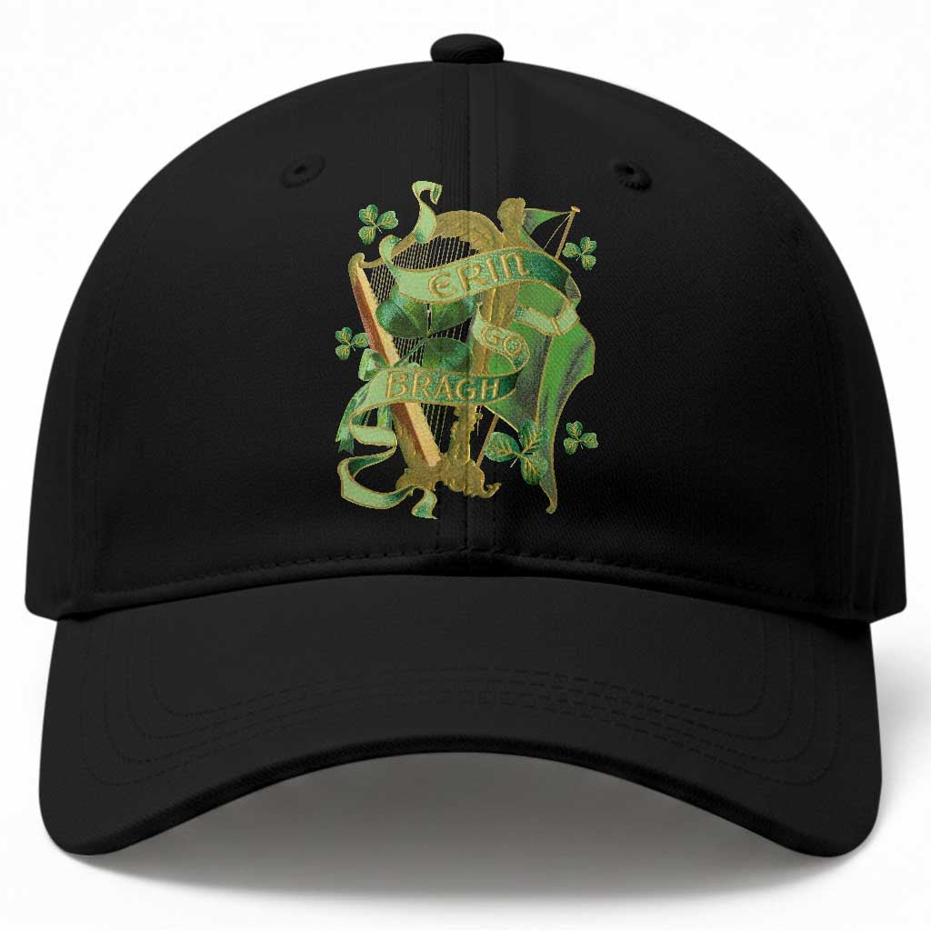 Irish Pride Baseball Cap Erin Go Bragh Harp Shamrock St Patrick's Day TS11 Print Your Wear