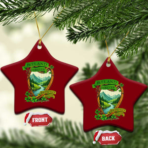 Irish Pride Ceramic Ornament Ireland Forever Erin Go Bragh Harp Shamrock TS11 Print Your Wear