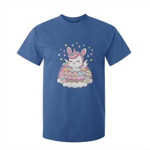 Funny Easter Unicorn Bunny Easter Eggs T Shirt For Kid TS11 Royal Blue Print Your Wear