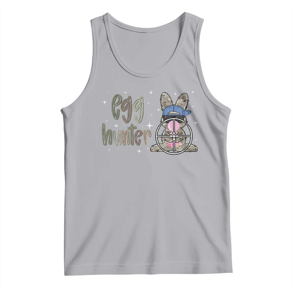 Funny Egg Hunter Tank Top Bunny Hunting Backward Cap Camouflage TS11 Athletic Heather Print Your Wear
