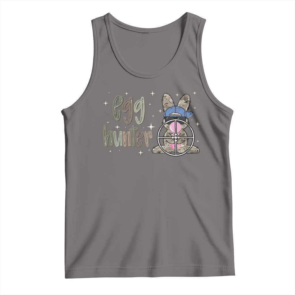 Funny Egg Hunter Tank Top Bunny Hunting Backward Cap Camouflage TS11 Deep Heather Print Your Wear