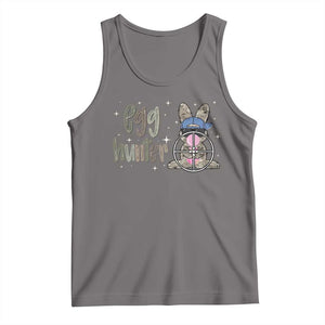 Funny Egg Hunter Tank Top Bunny Hunting Backward Cap Camouflage TS11 Deep Heather Print Your Wear