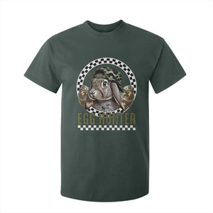 Funny Easter Day Egg Hunter T Shirt For Kid Bunny Hunting Camo Egg TS11 Dark Forest Green Print Your Wear