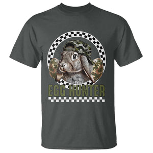Funny Easter Day Egg Hunter T Shirt Bunny Hunting Camo Egg TS11 Dark Heather Print Your Wear