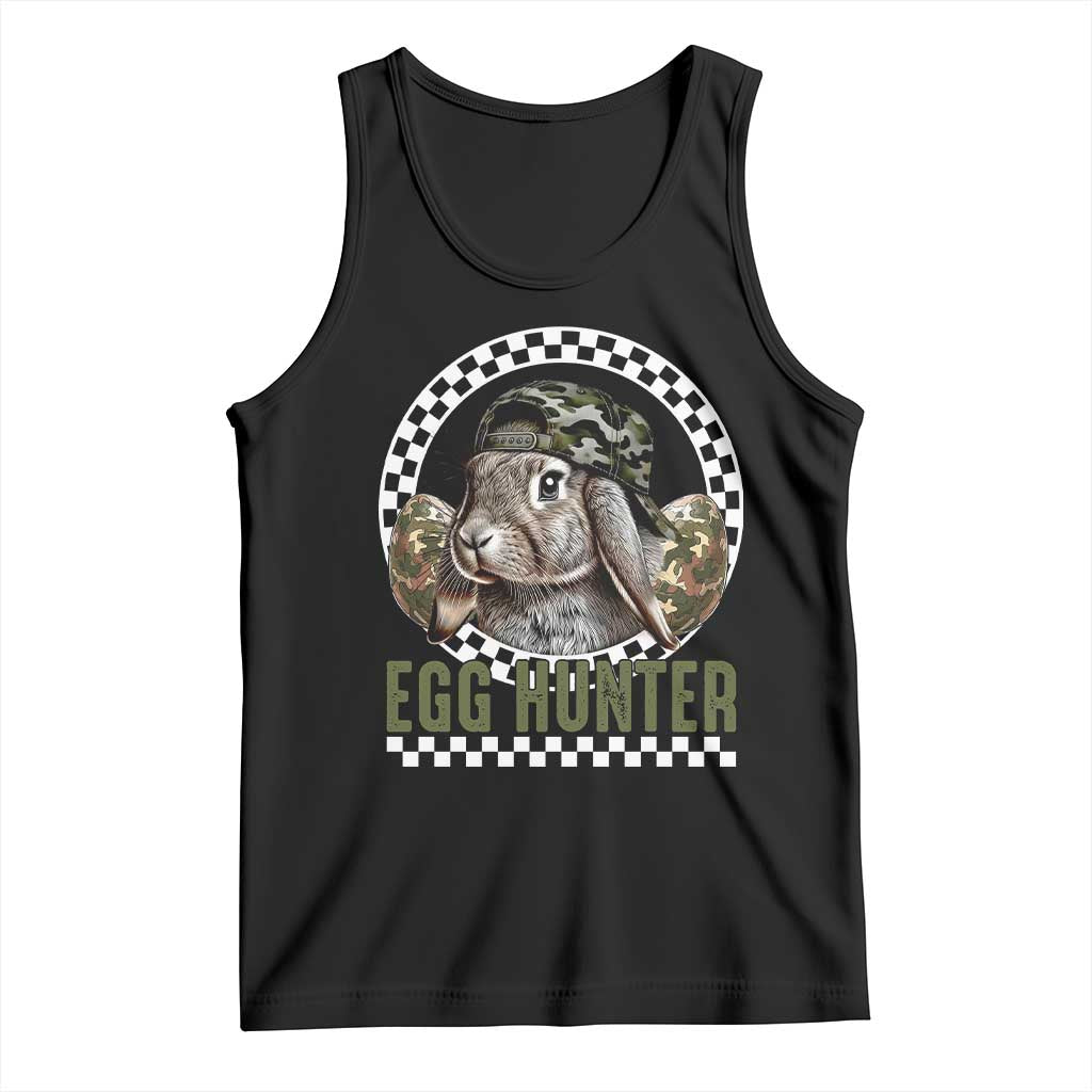 Funny Easter Day Egg Hunter Tank Top Bunny Hunting Camo Egg TS11 Black Print Your Wear