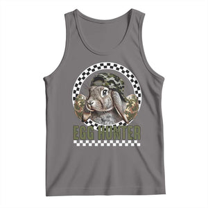 Funny Easter Day Egg Hunter Tank Top Bunny Hunting Camo Egg TS11 Deep Heather Print Your Wear