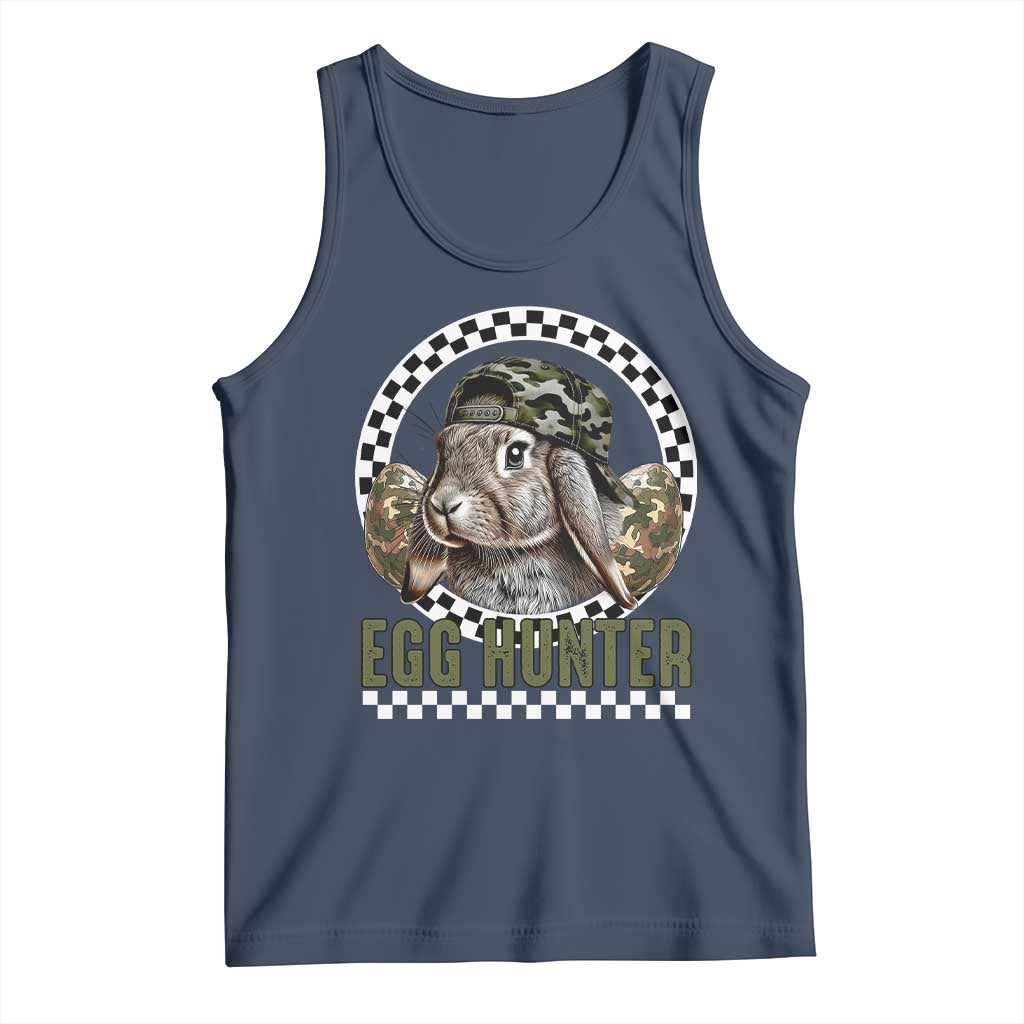 Funny Easter Day Egg Hunter Tank Top Bunny Hunting Camo Egg TS11 Navy Print Your Wear