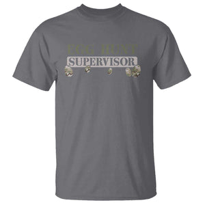 Funny Easter Egg Hunt Supervisor T Shirt Camouflage Camo Egg Hunting Easter Day TS11 Charcoal Print Your Wear
