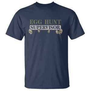 Funny Easter Egg Hunt Supervisor T Shirt Camouflage Camo Egg Hunting Easter Day TS11 Navy Print Your Wear