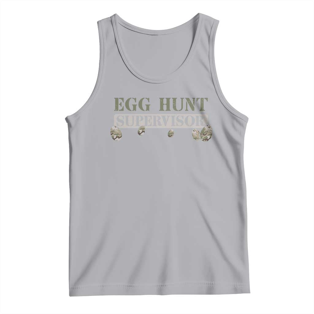 Funny Easter Egg Hunt Supervisor Tank Top Camouflage Camo Egg Hunting Easter Day TS11 Athletic Heather Print Your Wear